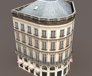 Apartment House #108 Low poly 3d Model