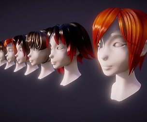 Hair Pack 10 Models