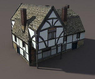 Medieval Building #112 Low poly