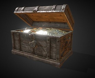 RIGGED Pirate Treasure Chest
