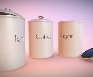 Tea Coffee and Sugar Pots