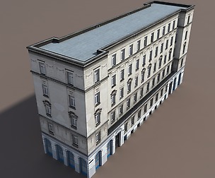 Apartment House #117 Low Poly 3d Model