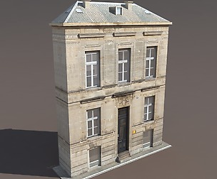 Apartment House #119 Low Poly 3d Model