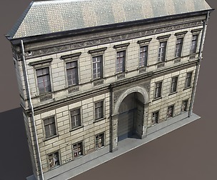 Apartment Building #120 Low Poly 3d Model
