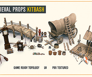 50+ MEDIEVAL PROPS KITBASH