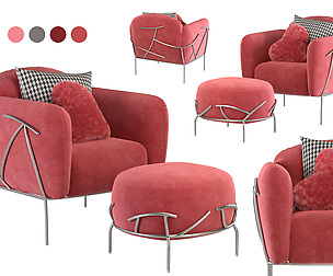bonaldo corallo armchair