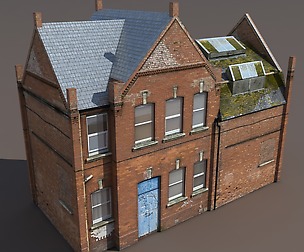 Old House Low poly 3d Model