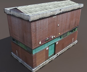 Factory Low poly 3d Building