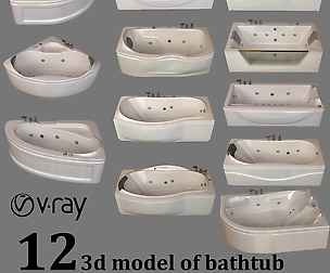 12 model of bathtub