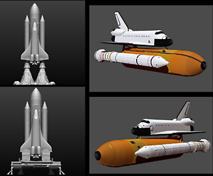 Space Shuttle file STL for all 3D printer