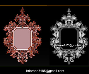 Mirror classical carved frame