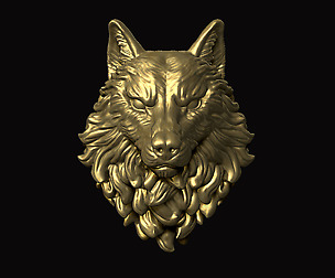 Wolf Head 3D