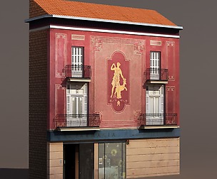 Apartment House #140 Low poly 3d Model