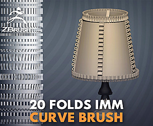 🎀 20 CLOTH Folds IMM [ZBRUSH] Brushes👗