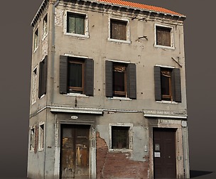 Apartment Building Venice Low Poly
