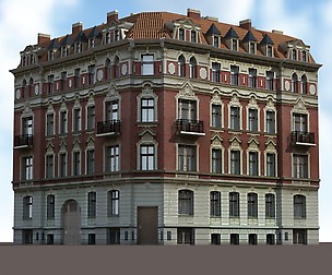Apartment House #145 Low Poly 3d Model