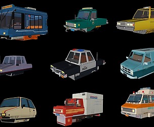 Collection of 9 Cars