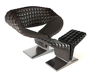 Pierre Paulin ribbon chair 02