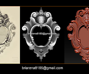Mirror classical carved frame