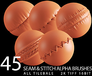 45 seam and stitch alpha brush bundle