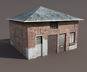 Barn Low poly 3d Model