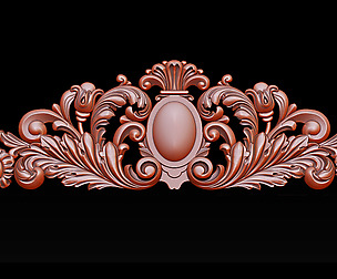 Baroque ornaments model
