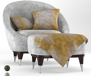 Nubuck Modern Arm chair