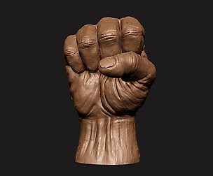 Fist Gesture 3D print model
