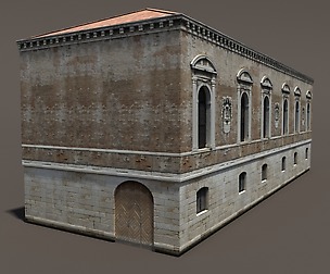 Venice Building #148 Low Poly