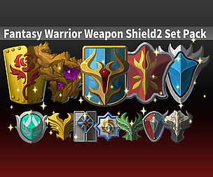 Fantasy Warrior Weapon Shield2 Set Pack