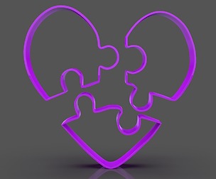 Puzzle Heart Cookie Cutter