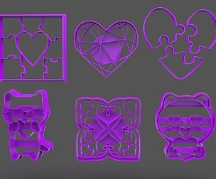 San Valentine Cookie Cutter Bundle