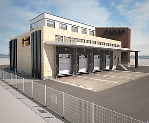 Cargo Building TIR Low Poly