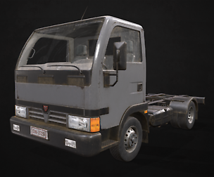 Light Truck Chassis - Low Poly