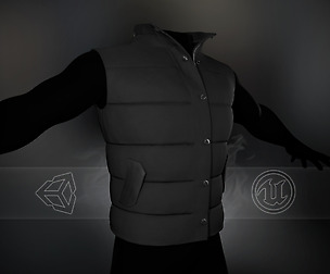 Black Puffer Vest