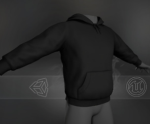 Black Winter Hoodie