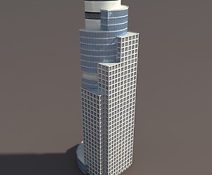 Skyscraper #2 Low Poly 3d Model