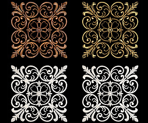 Name: Decorative Wall Rosettes 02
