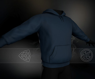 Blue Winter Hoodie