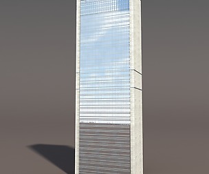 Skyscraper #1 Low poly 3d Model