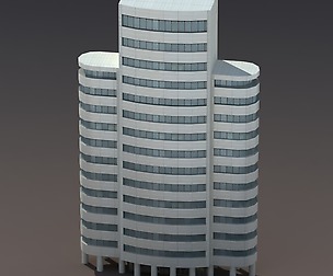 Skyscraper #4 Low Poly 3d Building