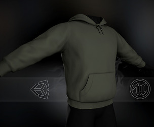 Green Winter Hoodie