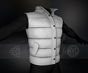 White Puffer Vest