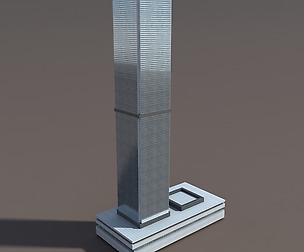 Skyscraper #3 Low Poly 3d Model