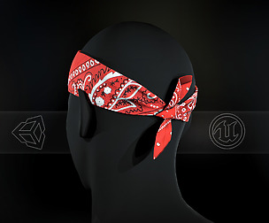 Red Paisley Bandana