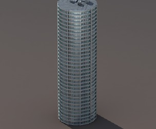 Skyscraper #9 Low Poly 3d Model