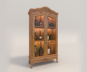 Liquor Cabinet Classic Style 2