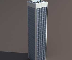 Skyscraper #7 Low poly 3d Model