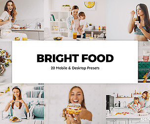 20 Bright Food Lightroom Presets and LUTs