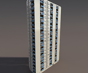 Residential House #1 Low Poly 3d Model